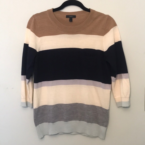 J. Crew Striped Sweater - Picture 1 of 3